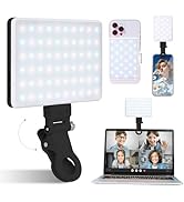 Inspack 60 LED Selfie Light for iPhone, with Back Clip & Front, Portable Phone Clip for Tiktok Vi...