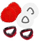 Mop Head Replacements Compatible with OCedar EasyWring 1 Tank (2Red+2White)