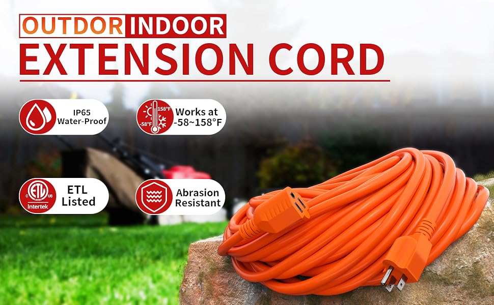 Outdoor Extension Cord Waterproof
