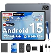 Tablet 2025 Latest Android 15 Tablets with 10.1 Inch Incell Display, 24GB RAM 256GB ROM /2TB TF, ...