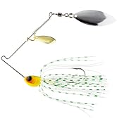 Fishing Lures Spinnerbait, Spinner Baits Bass Fishing Lure with Copper Willow Double-Blade, Roost...