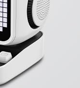 Retro Robot 5-in-1 Bluetooth Speaker: 15W Wireless Charger, Pixel LED Screen, 10W Stereo Sound &amp; ...