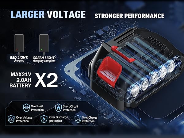 2 Packs Battery