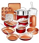 Gotham Steel Nonstick Pots and Pans Set Non Stick frying Pan kitchen cookware set stainless cooking