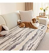 MYSKY HOME Couch Cover for Dogs Sectional Sofa Cover for 3 Cushion Couch Sofa L Shaped Furniture ...
