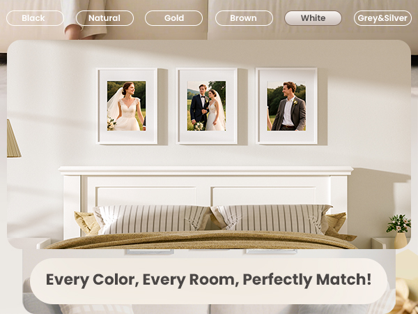 white picture frames
