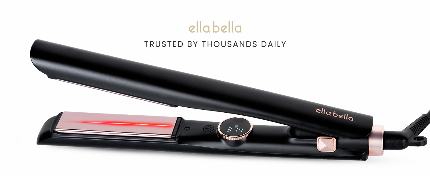 Black Slimline Infrared Hair Straightener