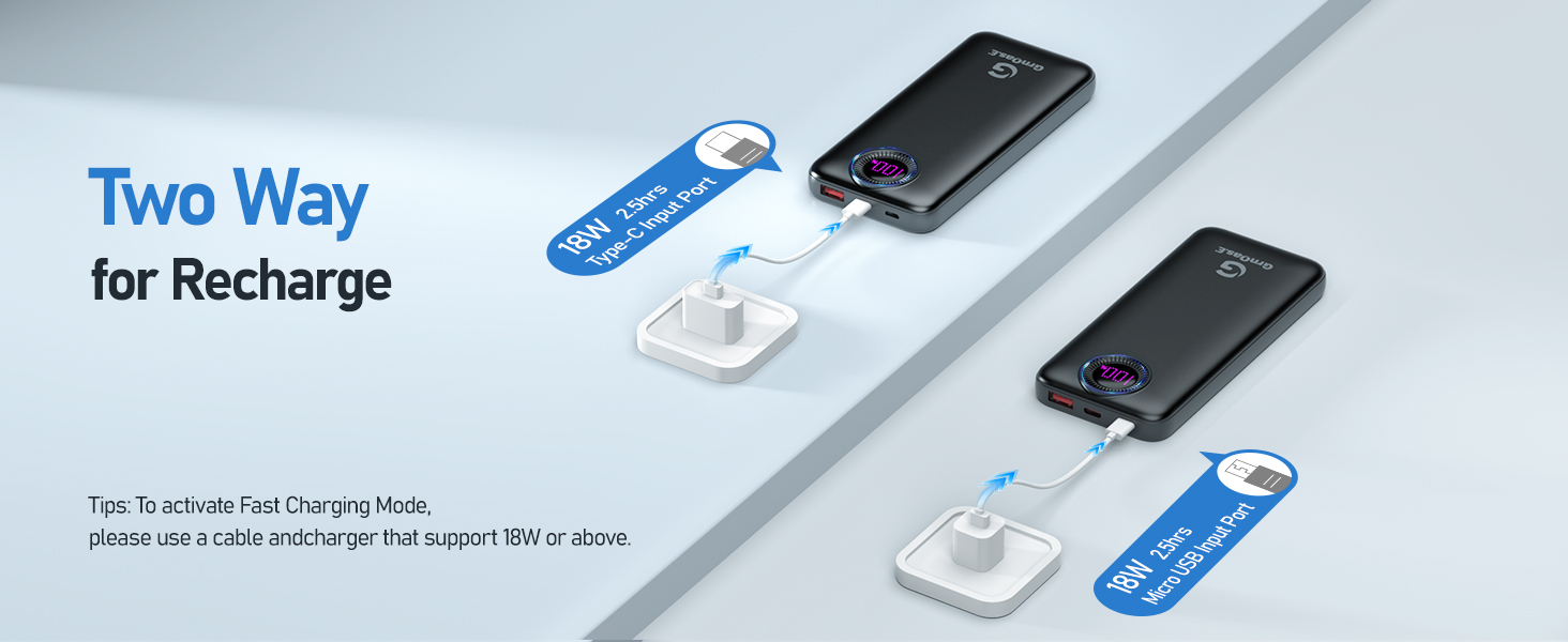 22.5w fast charging power bank