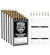 Police Field Interview Notebook, Public Safety Police Report Notepad for Accidents &amp; Incident Rep...