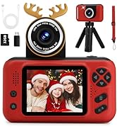 Kids Camera Girls for 3 4 5 6 7 8 9 Years Old Girls,1080P HD Video Selfie Camera with 32G SD Card...