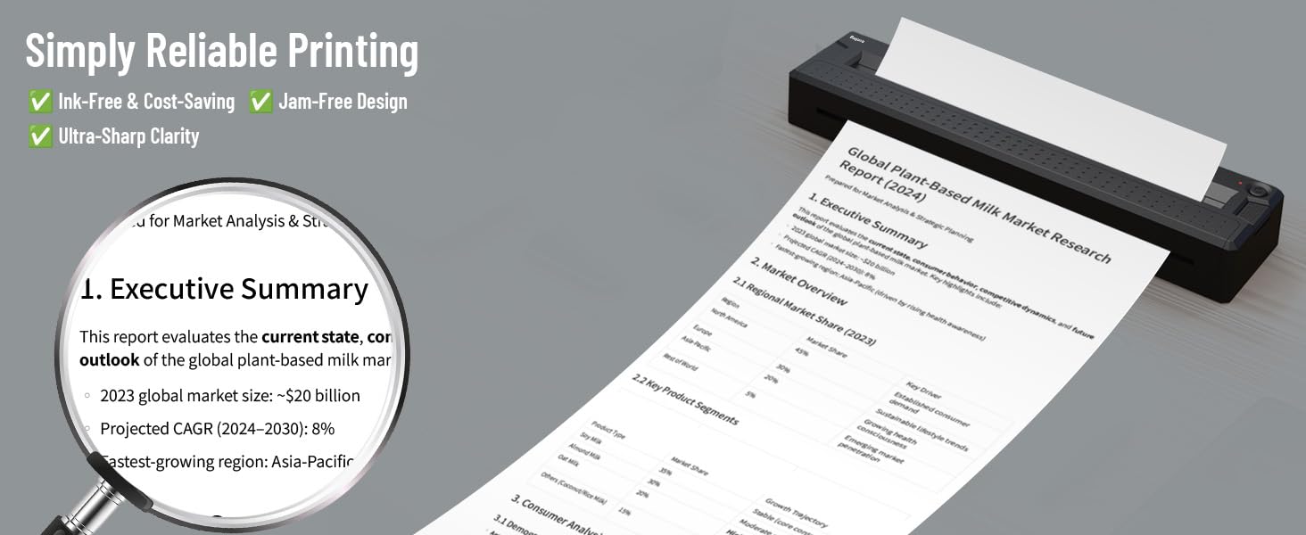 portable printers wireless for travel