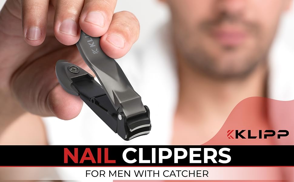 Nail clippers for men with catcher