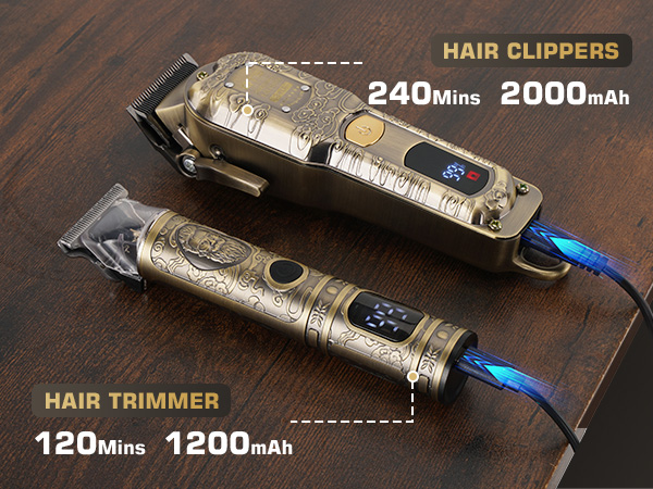 cordless clippers and trimmers set