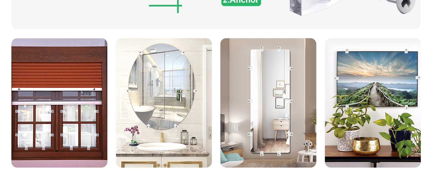 Mirror Holder Clips Kit