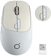 SEUNKWANG EWEADN Q5 Wireless Mouse, Bluetooth &amp; 2.4G Quiet Computer Mouses with 1600 DPI, Battery...