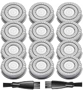 12 Pack Pitbull Shaver Replacement Blade for Skull Shaver Replacement Heads Pitbull Gold/Silver R...