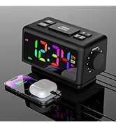 WAIGESEN RGB Display with Adjustable Brightness Alarm Clock