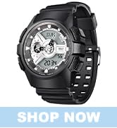 Beeasy Men Digital Sports Watch,Waterproof Watch with Stopwatch Countdown Timer Alarm Function Du...