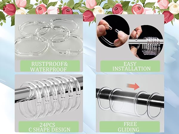 shower curtain rings