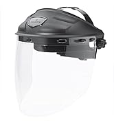 NoCry Heavy Duty Clear Face Shield; Protective Safety Equipment with Transparent, Anti Fog Visor ...