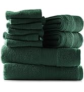 Hearth &amp; Harbor Bath Towels for Bathroom - 100% Ring Spun Cotton Luxury Bathroom Towels - Soft &amp; ...