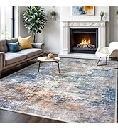 IOHOUZE Abstract Area Rugs 6x9 Ft Washable Rugs for Living Room, Non Slip Dining Room Rug, Printe...