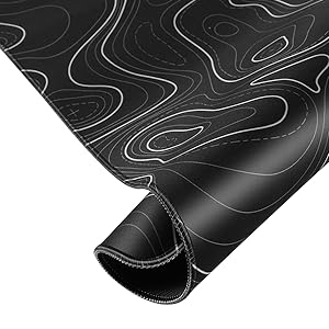 Topographic mouse pad