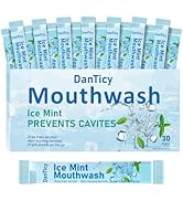 Mouthwash Travel Size, Alcohol-Free Mouthwash, Portable, Fresh Breath, Mini Packets, Ice Mint, 30...