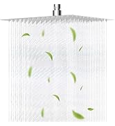 Hibbent All Metal 12 Inch Shower Head, High Pressure Stainless Steel Rain Showerheads, Bathroom R...