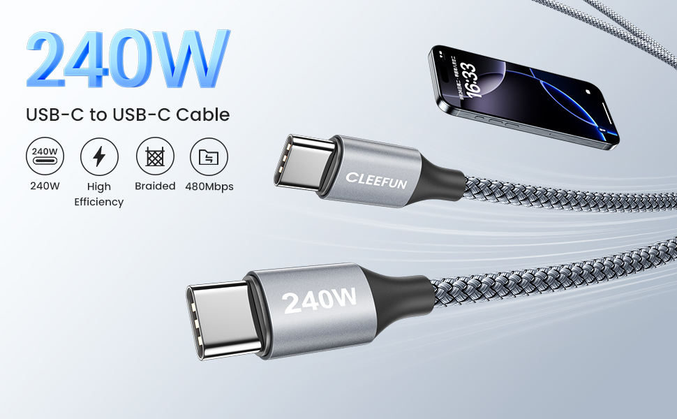 240W USB-C to USB-C Cable