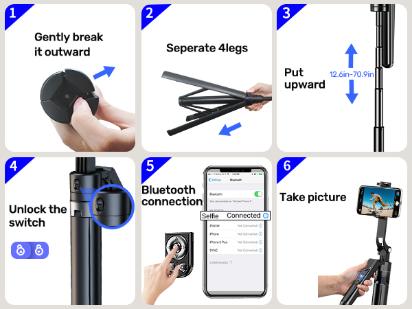 auto face tracking tripod