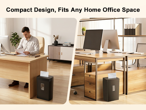 5.5 Gal Home Office Heavy Duty Shredder for Paper, Credit Card, Mail, Staples