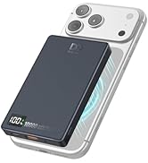 PD 35W Magnetic Wireless Power Bank 10000mAh, Fast Charging Portable Charger, Slim Magnetic Batte...