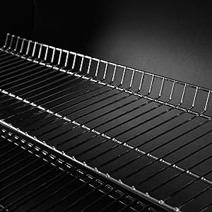 charcoal grill with warming rack