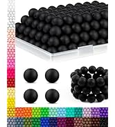 150PCS FIVEIZERO Silicone Beads for Keychain Making – 15mm Bulk Rubber Beads for DIY Crafts, Brac...