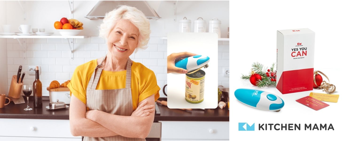 kitchen mama handheld electric can opener side can opener camping can opener battery operated