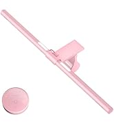 Quntis Pink Monitor Light Bar with Remote, Eye-Care No Glare, Space Saving Computer Desk Lamp As ...