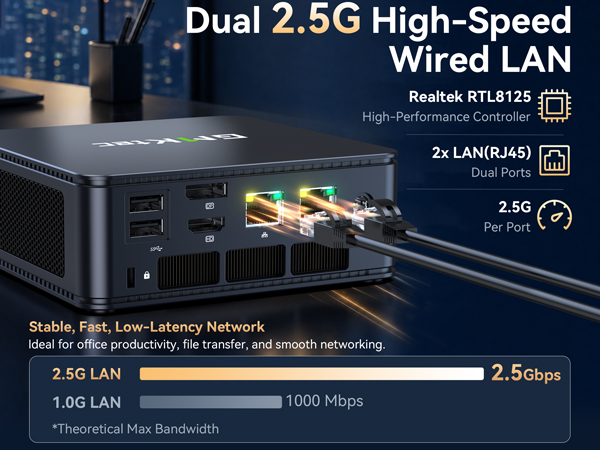 Dual 2.5Gbe Ethernet Lan