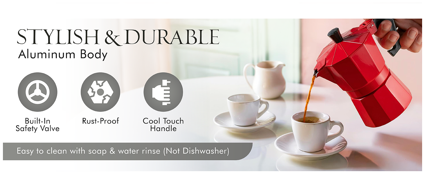 Stylish &amp; Durable italian coffee maker