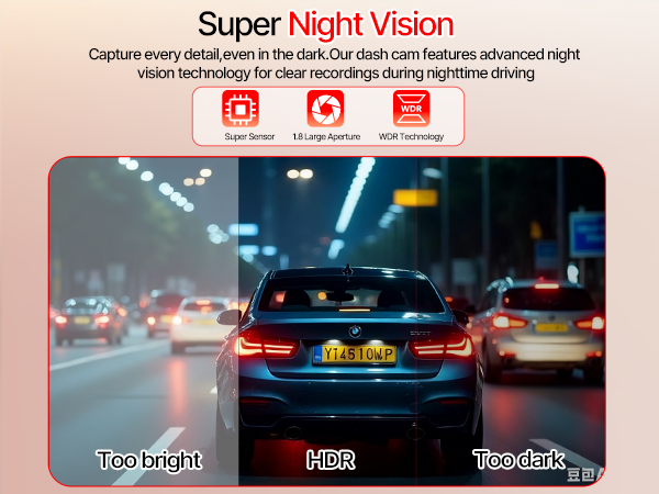 4K dash camera for cars