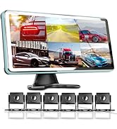 SLARY 6 Channel Dash Cam 6CH Backup Camera for RV Semi Trailer Truck Bus | 10.36" Touch Screen &amp; ...