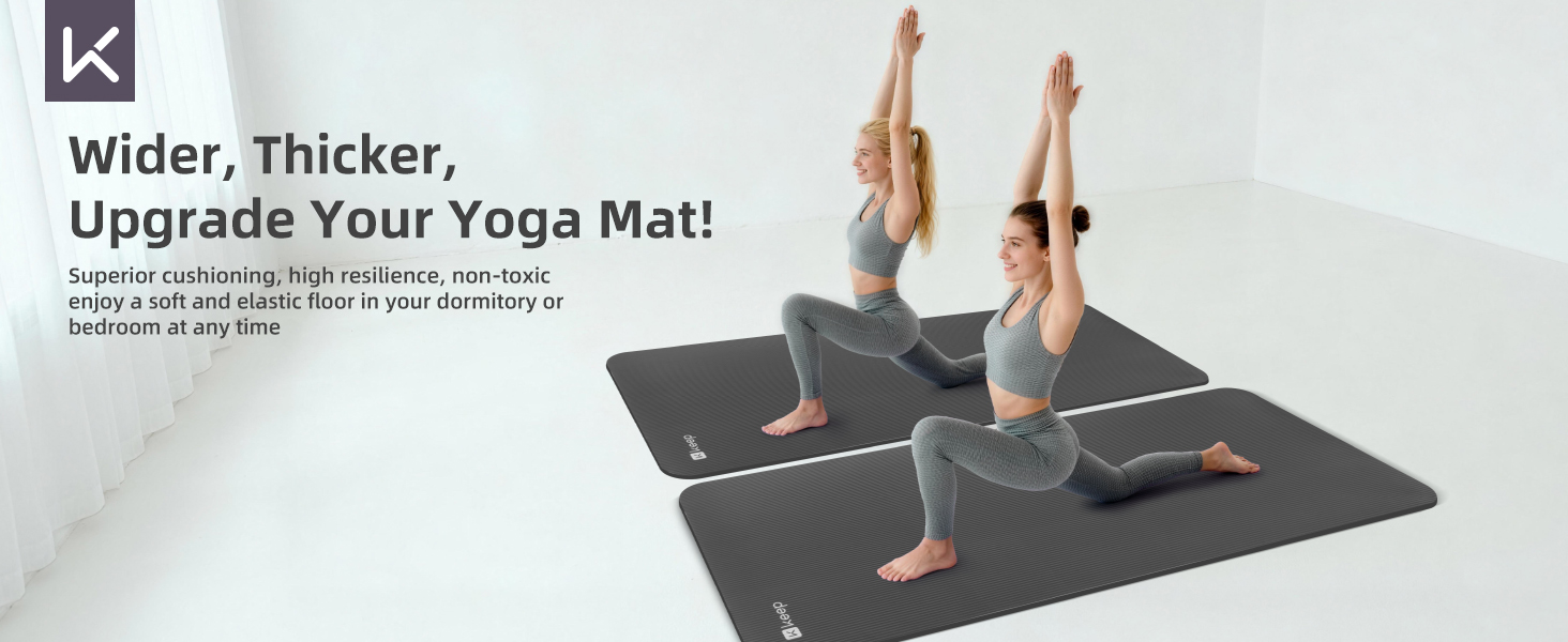 Wider, Thicker,Upgrade Your Yoga Mat!