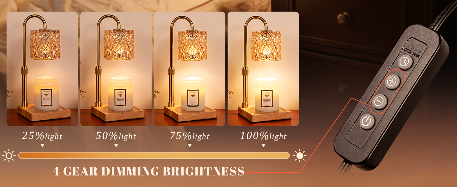 candle warmer lamp with timer