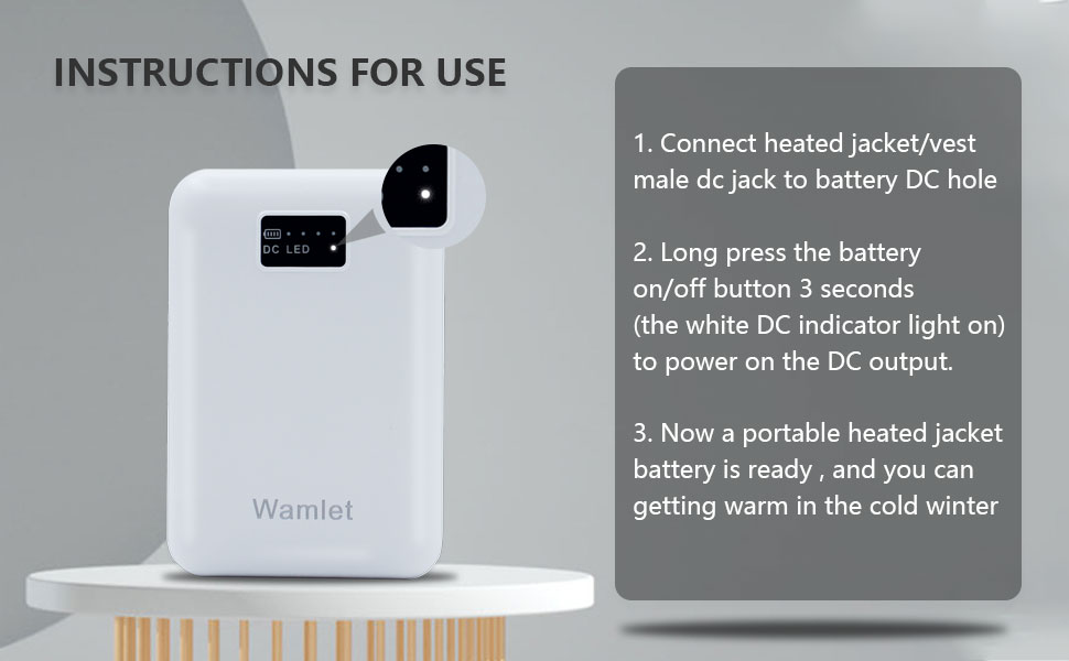 battery for heated jackets