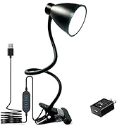 BOHON Desk Lamp 3 Color Modes 10 Brightness Dimmer Reading Light 10W 38 LED Clamp Lamp with Auto ...