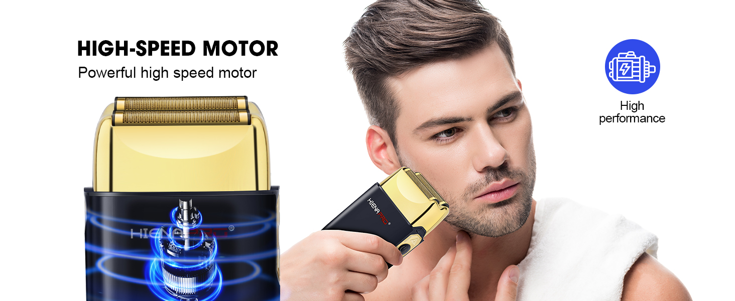 Foil Shaver Black Gold