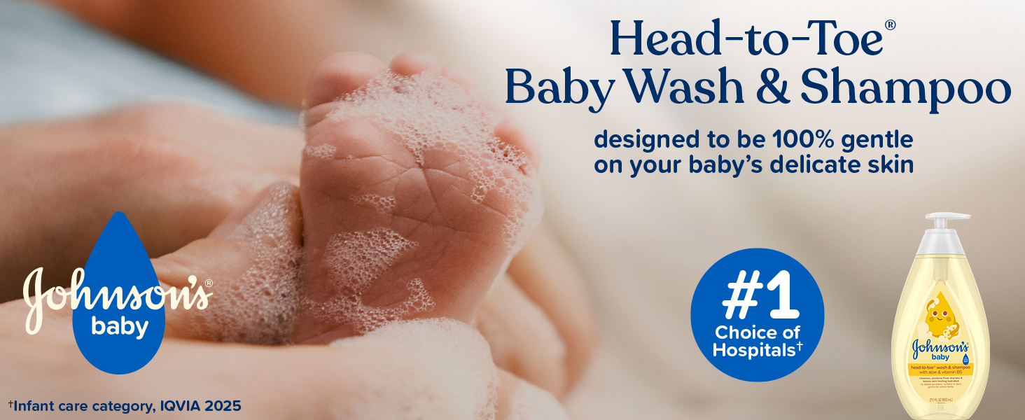 Johnsons baby shampoo and wash