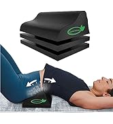 Lumia Wellness Lumbar Traction Block, Chiropractic Back Stretcher for Pain Relief, Lumbar Decompr...