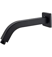 Angled Shower Arm with Flange,Square Shaped Shower Arm 8 Inches Wall-Mounted for Fixed Shower Hea...
