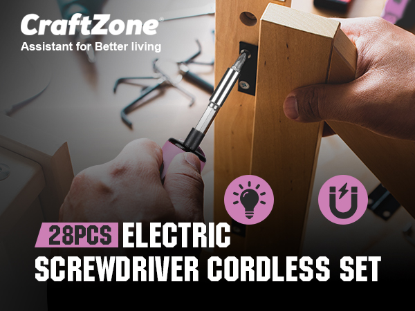 Electric Screwdriver Cordless Set 